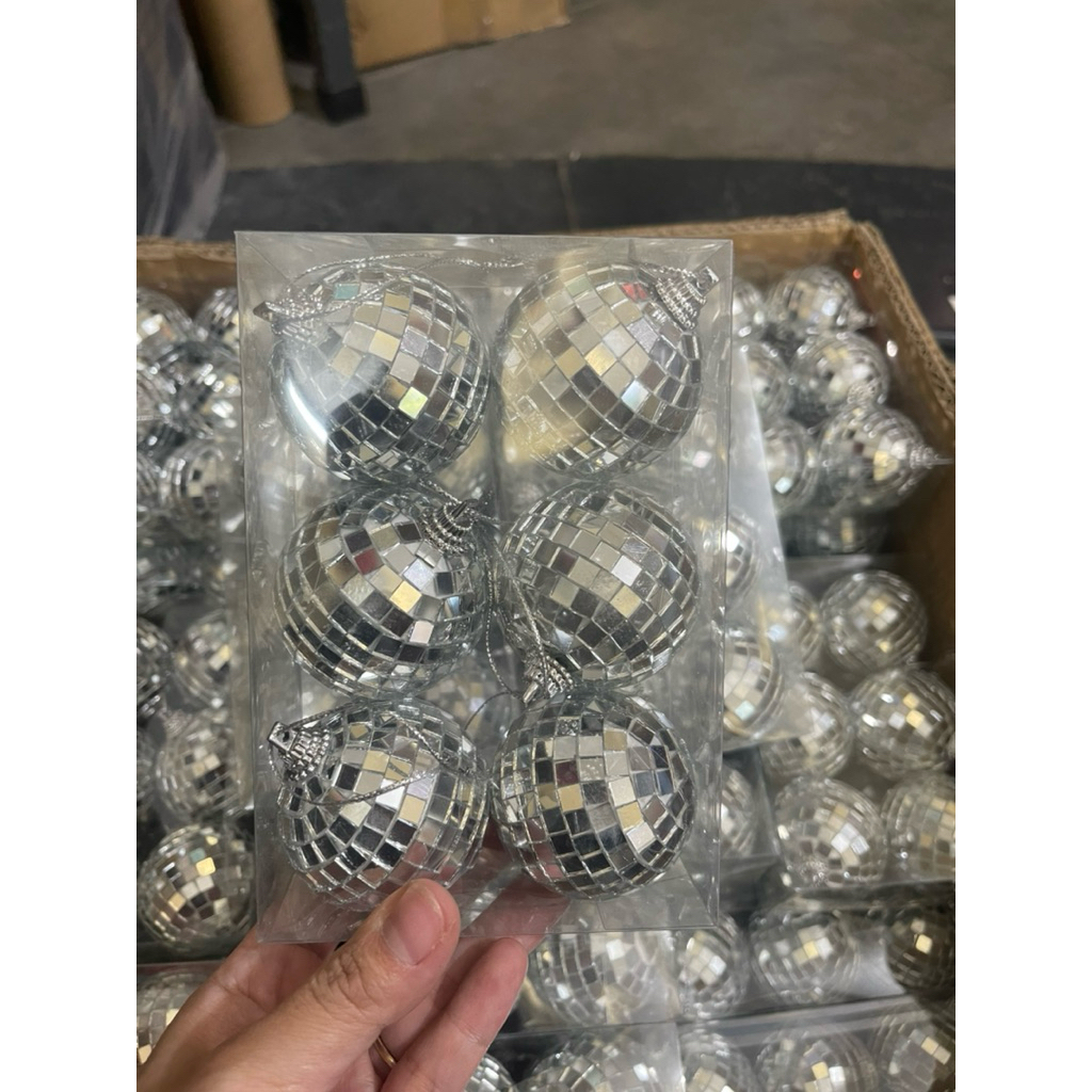 Quả Cầu Gương Size 5cm, 6cm, Quả Cầu Phản Quang , Quả Cầu Trang Trí Cây Thông, Decor Cầu Gương