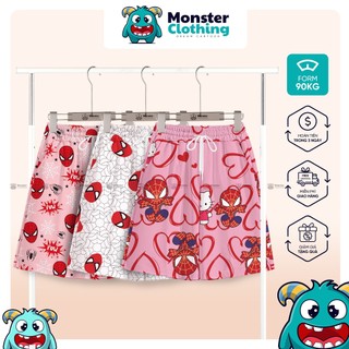 Quần short nam nữ Hello Kitty Spiderman, form unisex, quần đi biển, quần mặc ở nhà - Monster Clothing