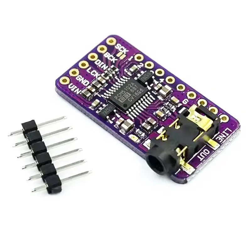 Mạch giải mã âm thanh, module DAC I2S sử dụng chip PCM5102A, một DAC cao cấp của Texas Instruments