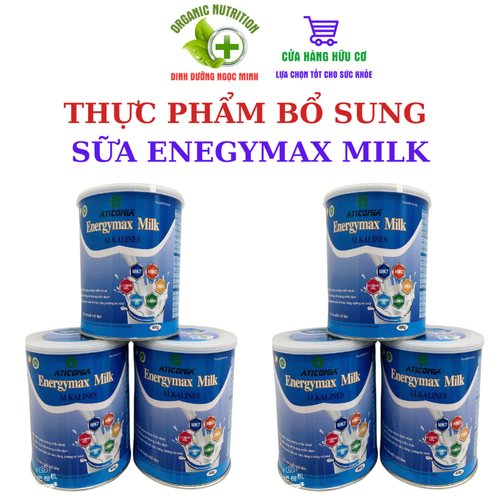 Sữa Dinh Dưỡng ENERGYMAX MILK ATICOMIA – Bổ Sung Dinh Dưỡng, Tăng Sức Đề Kháng Hộp 400G