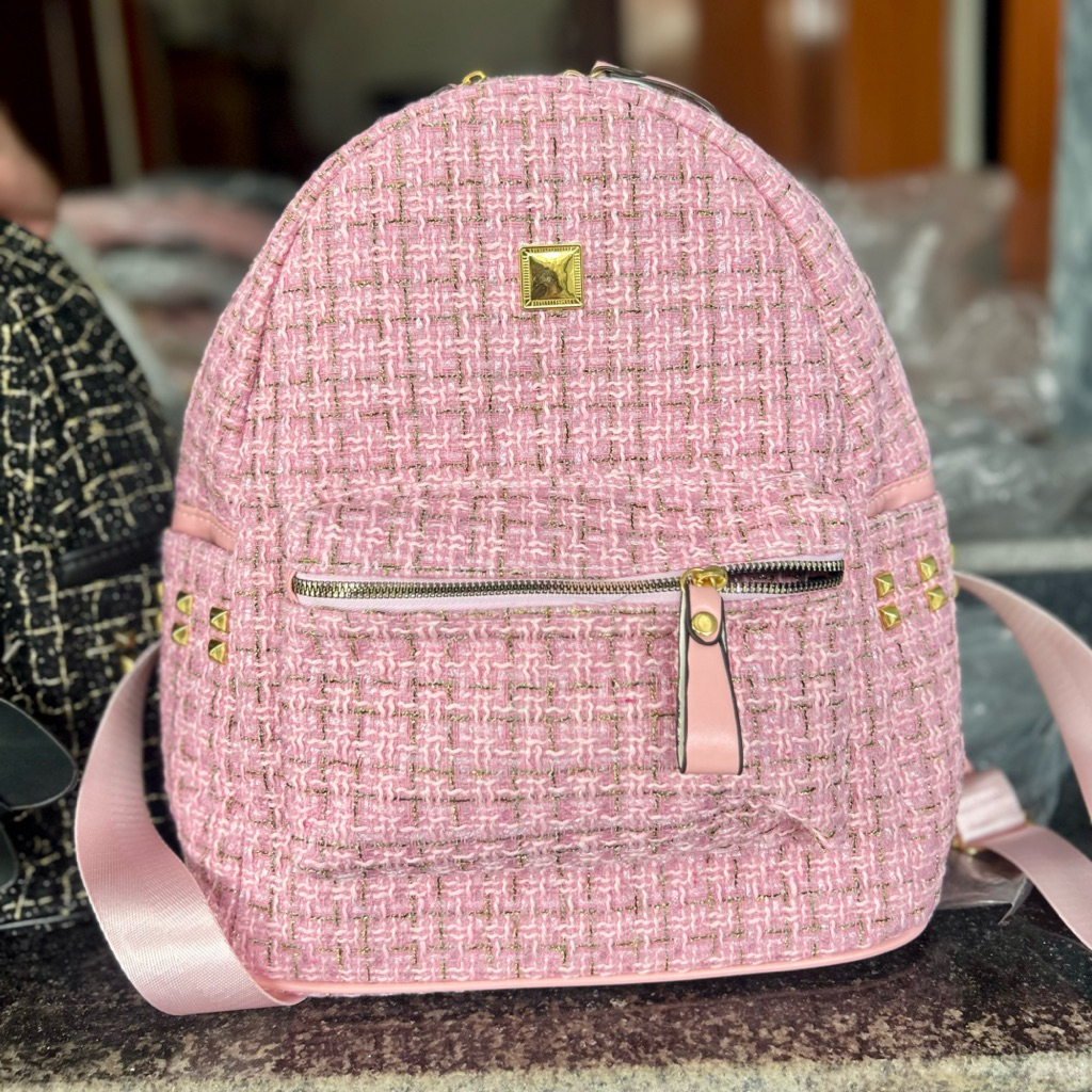 Balo Vải Dạ Kim Tuyến Size 40 Phong Cách Boy Phố ,Girl Phố Siêu Chất Có Thể Đựng Sách Vở ,Tài Liệu T