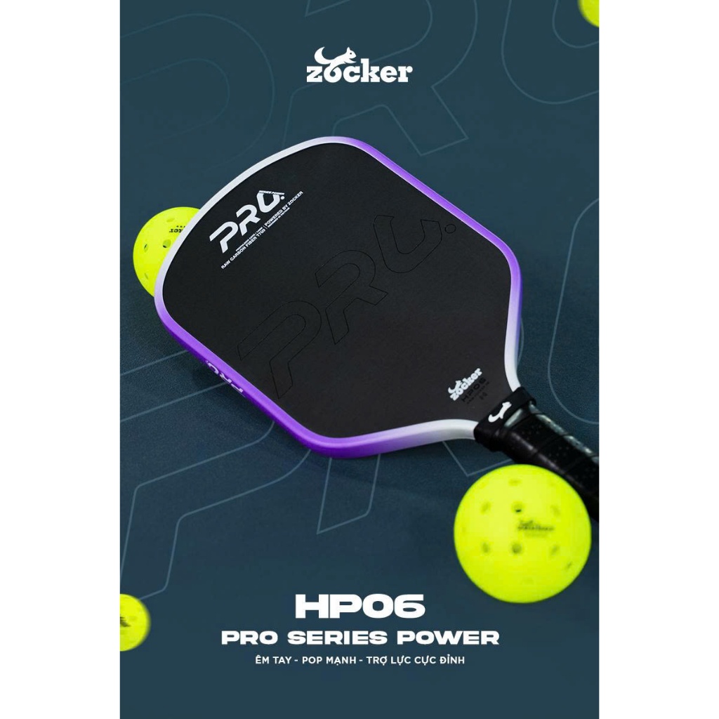 Vợt Pickleball Zocker HP06 Chính Hãng