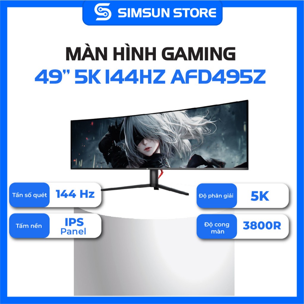 Màn hình AFD 495Z 49inch/5k/144hz/IPS - bảo hành 2 năm lỗi 1 đổi 1 chính hãng