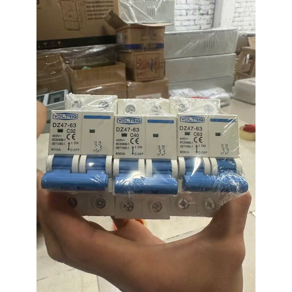 Aptomat  MCB DZ47-63 bảo vệ quá tải, ngắn mạch | 2P 400V | Dòng C32/C40/C63 | 600