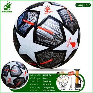 Bóng Đá Chính Hãng King Ball Số 4 5 Trái Banh Da Trẻ Em Thi Đấu Sân Cỏ Nhân Tạo Sân Bê Tông