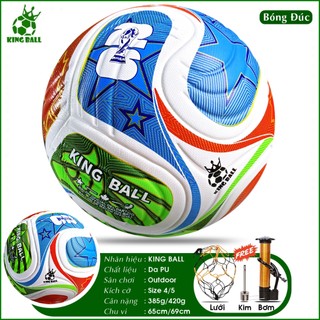 Bóng Đá Chính Hãng King Ball Size Số 4 5 Trẻ Em Học Sinh Viên Thi Đấu Sân Bê Tông Ngoài Trời