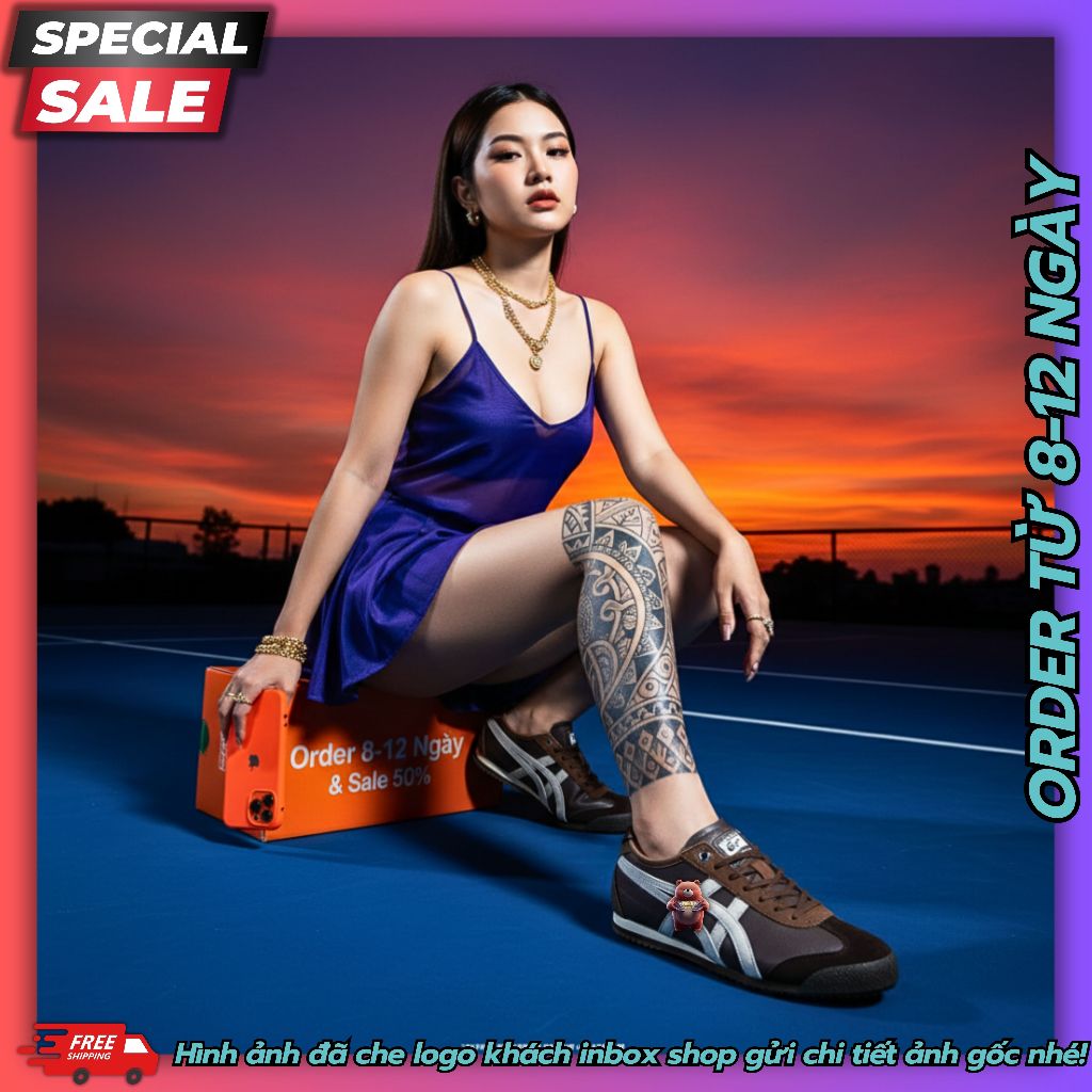 Nhận Order Giày Sneaker Best Quality Độ Hoàn Thiện 98%✮𝐎N𝐈T𝐒U𝐊A 𝐓I𝐆E𝐑 M𝐄X𝐈C𝐎✮66 SD VIN "Clay Canyon/