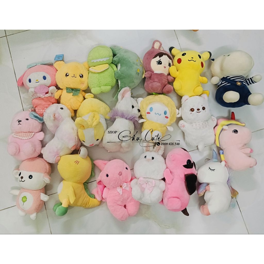 Gấu bông ngẫu nhiên siêu dễ thương.( 20cm đến 25cm) Đồng giá 20k