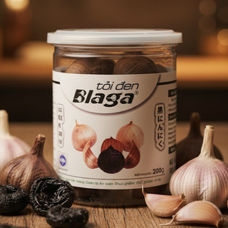 Tỏi đen cô đơn củ to loại 1 lên men 90 ngày 200g| tỏi đen cô đơn Blaga hộp 200g ( hàng ocop hoàn tiền nếu không đúng)