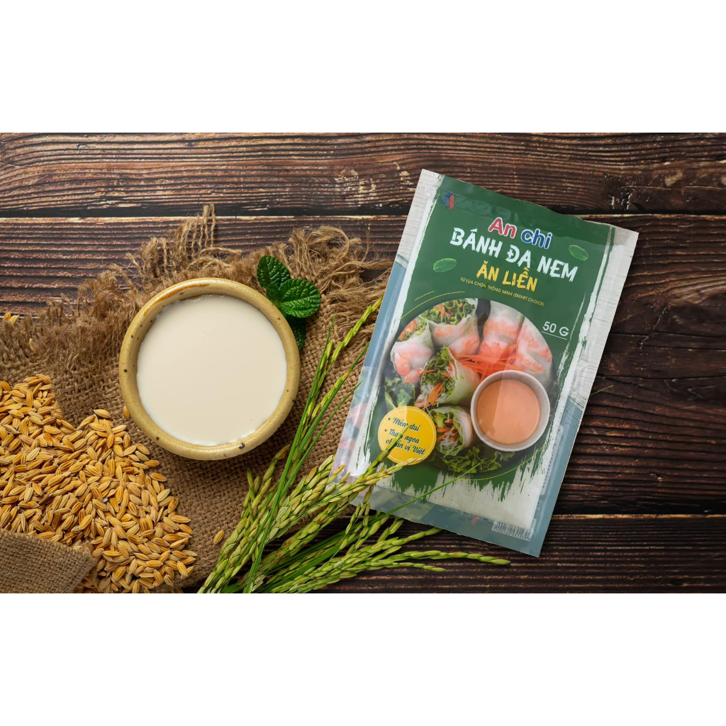 Bánh đa nem ăn liền, ăn sống, cuốn gỏi An Chi 50g