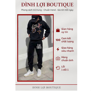  Set đồ nỉ hoodie nam nữ form rộng – Bộ quần áo thể thao phong cách trẻ trung chất vải dày mịn ấm áp 