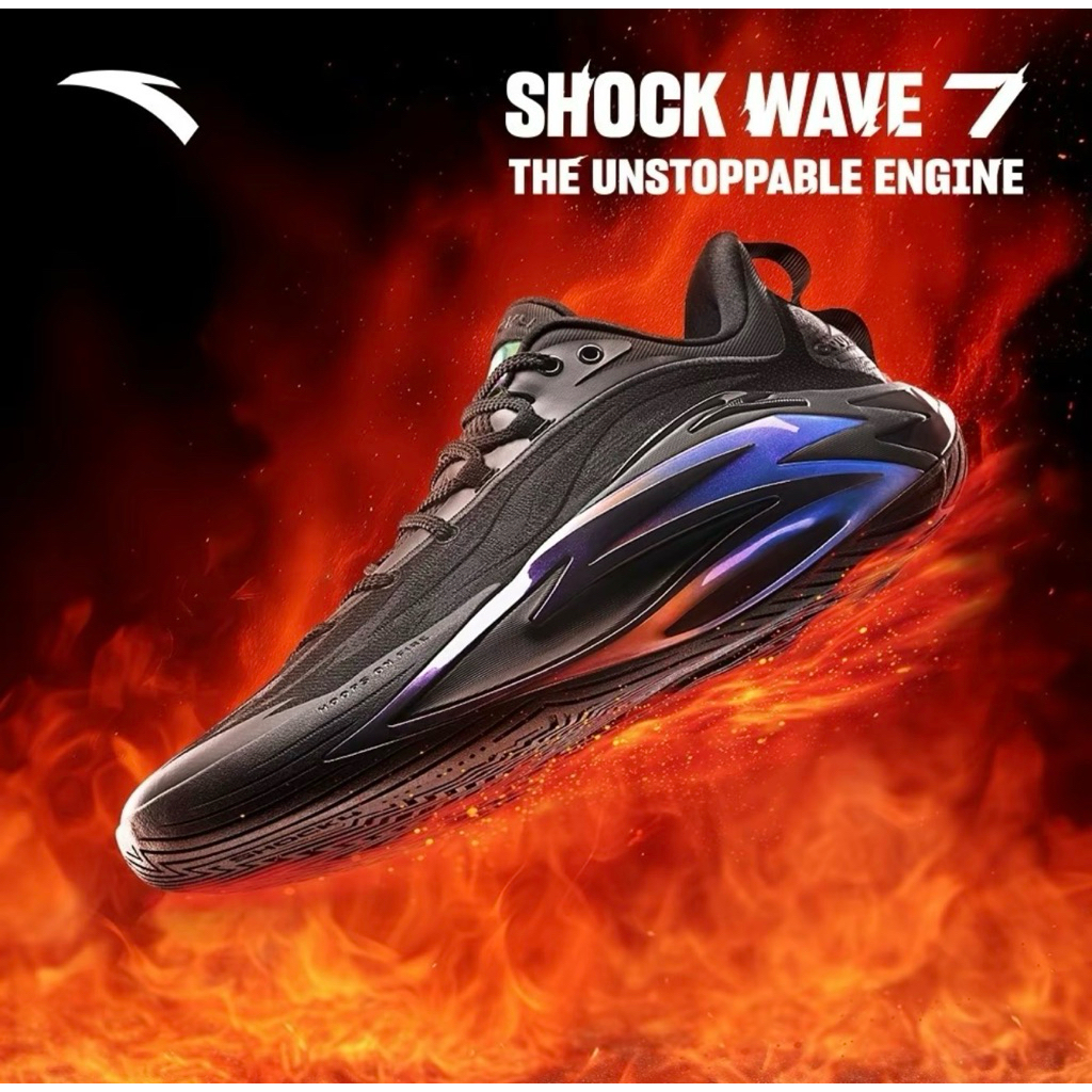 [Carbon Plate] Giày Bóng Rổ Thể Thao Nam ANTA Men SHOCK WAVE 7 Basketball Shoes Outfield 1125C1126