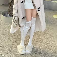 Tất vớ đùi dài qua đầu gối đi bốt cotton T290 Giữ Ấm Mùa Đông Họa Tiết Kẻ Sọc Phong Cách Preppy JK Cổ Điển Cho Nữ | BigBuy360 - bigbuy360.vn