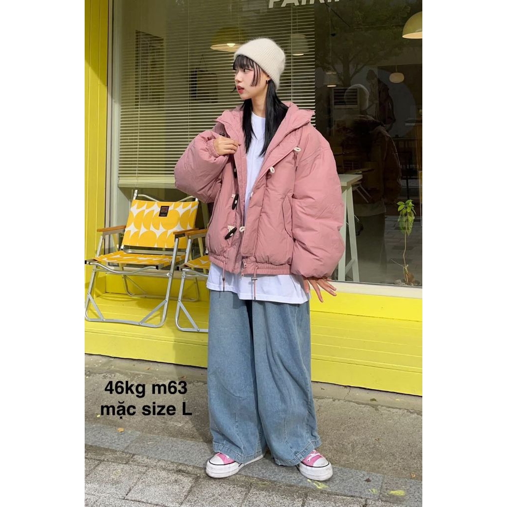 Áo phao béo Code-graphy xuất Hàn có bigsize unisex