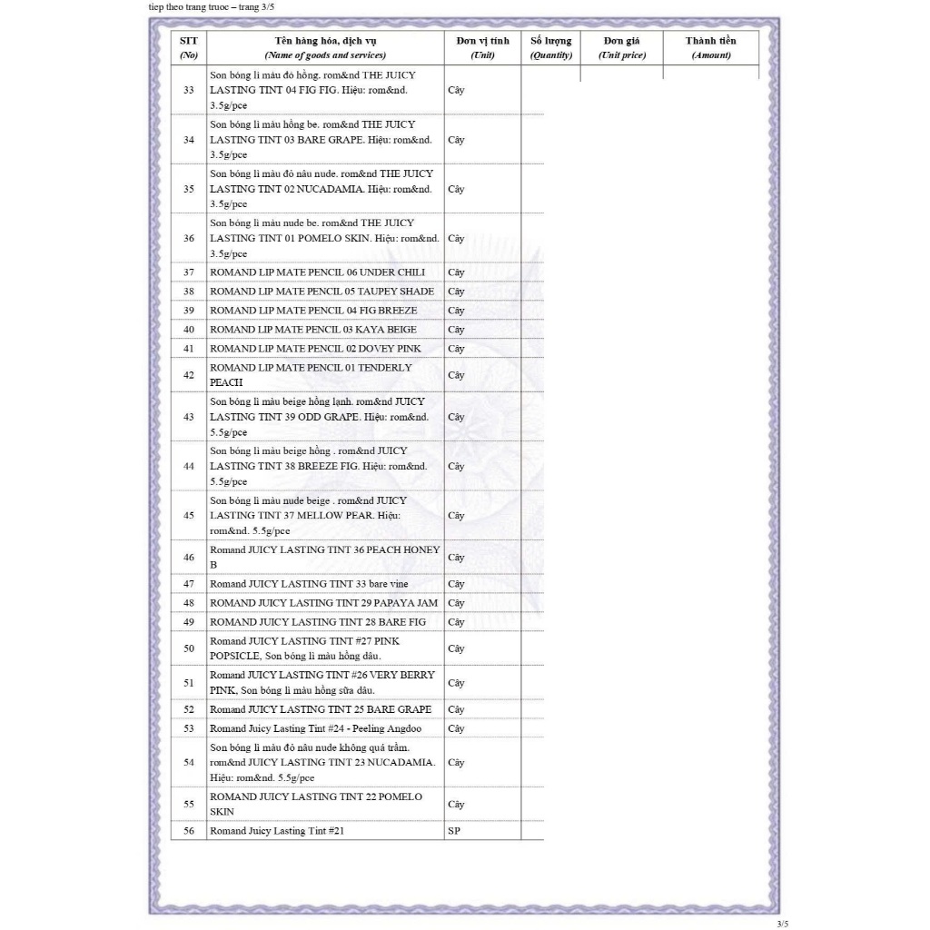 Son Tint Lì Romand Juicy Lasting Tint màu 12 13 19 20 23 24 | BigBuy360 - bigbuy360.vn