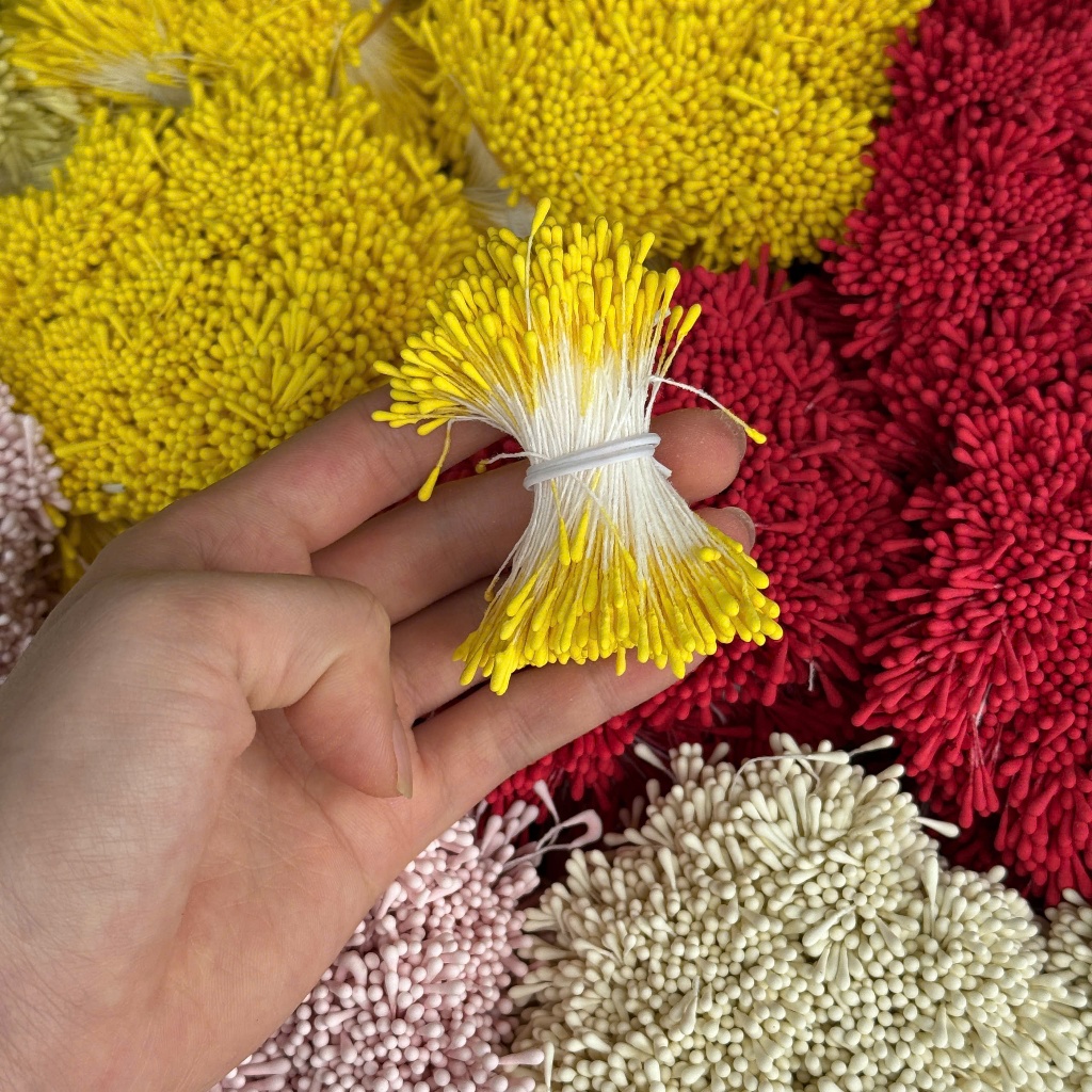 [SỈ RẺ] Bó 360-400 NHỤY HOA kẽm nhung – làm hoa giả, trang trí, làm hoa lễ, hoa kẽm nhung.