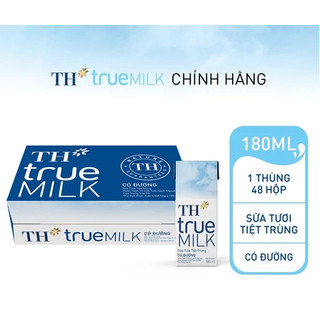 Thùng 48 hộp sữa tươi tiệt trùng có đường TH true MILK 180 ml (180 ml x 48)