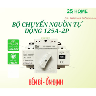  Bộ chuyển nguồn tự động- cầu dao điện tự động - ATS 125A   có dây điều khiển đấu hẹn giờ  