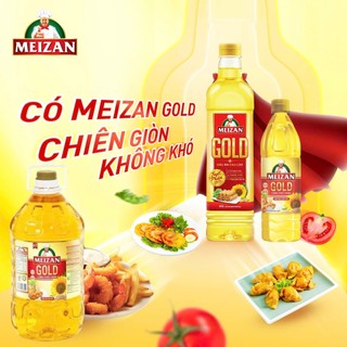 Dầu ăn meizan gold cao cấp chất lượng tuyệt hảo an toàn cho sức khỏe chai 400ml, 1l, 5l