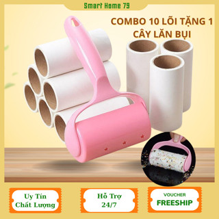 [ COMBO 1 Cây + 10 Lõi ] Lăn Bụi Quần Áo Siêu dính ,lăn tóc dính, lăn bụi thảm, dọn sạch lông thú cưng