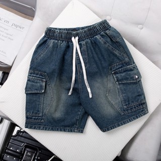  Quần Short Jean Nam Ngắn ANTAVIO Quần Bò Lửng Thiết Kế Túi Hộp Chất Vải Jean Mềm 3 Màu 45-90KG 2683 