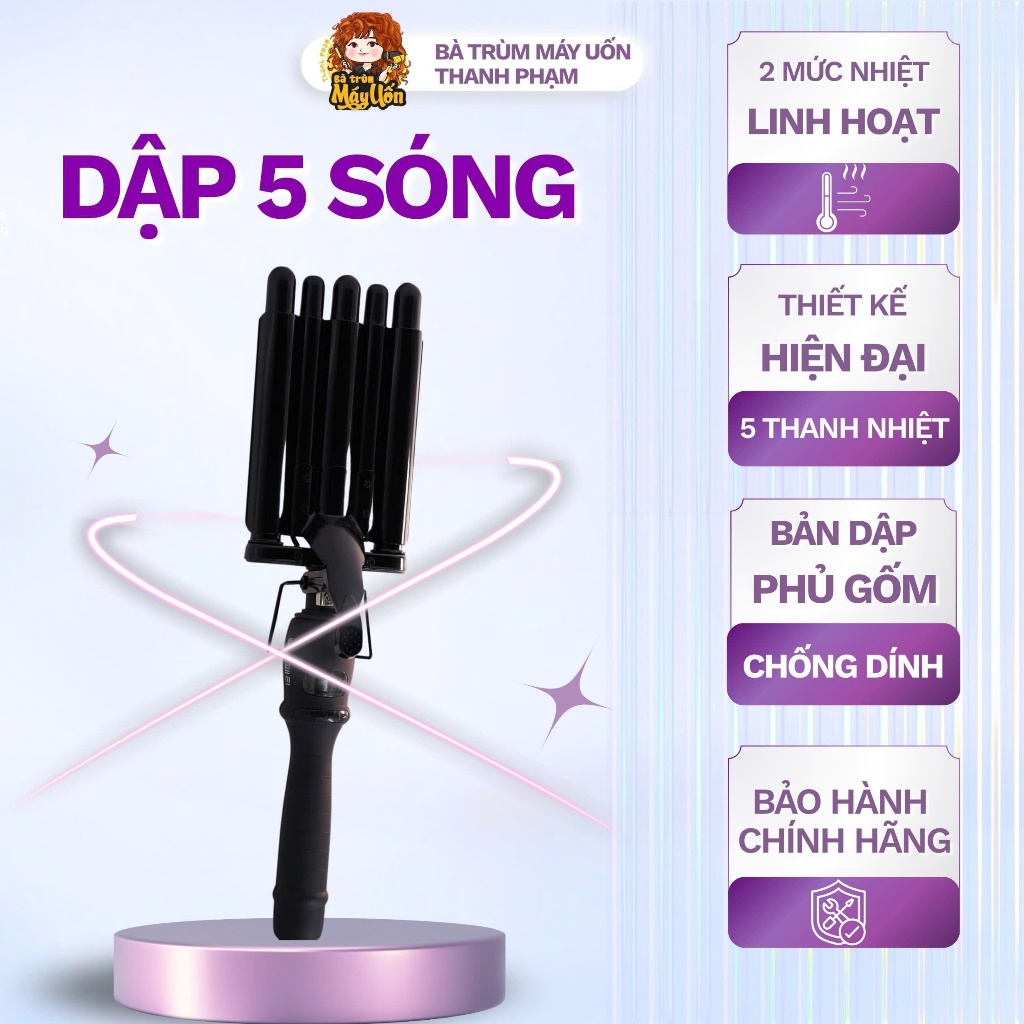 MÁY BẤM 5 SÓNG- MÁY DẬP SÓNG NƯỚC -MÁY BẤM XÙ MÌ