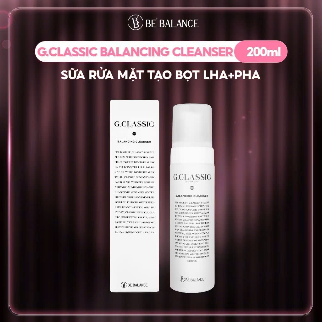 [New] Sữa rửa mặt Bebalance Gclassic Balancing Cleanser 200ml