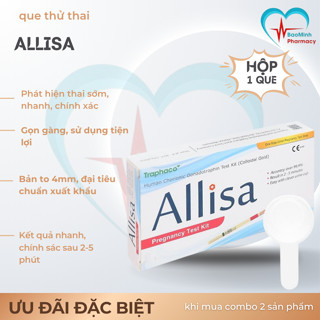    Che Tên   Com Bo 10 Hộp Allisa Test Thử Thai Que Thử Thai Alisa Test Bản To Đạt Chuẩn Xuất Âu 