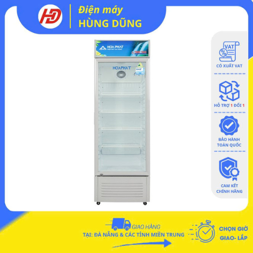 [SHIP HỎA TỐC ĐÀ NẴNG ] Tủ mát Hoà Phát 242 lít HSR D6242 - Hàng chính hãng, bảo hành 24 tháng