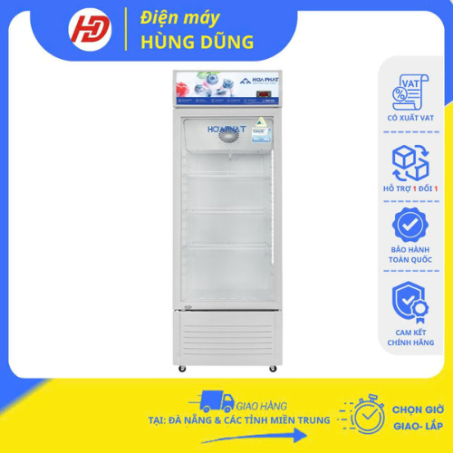 [SHIP HỎA TỐC ĐÀ NẴNG ] Tủ mát Hòa Phát HSR D6280 280L - Hàng chính hãng, bảo hành 24 tháng