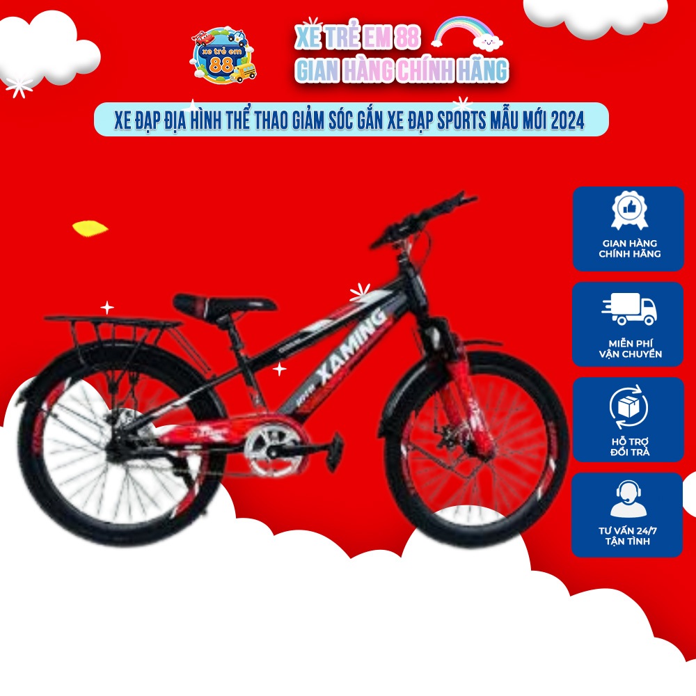 Xe Đạp Thể Thao Địa Hình Xaming 18-26 Inch - Vành xe: Hợp kim nhôm 2 lớp - Phuộc: Chống xóc - Phanh: