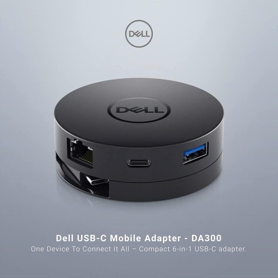 Hub Dell DA300 - Dock USB C Xuất Màn Hình 4K 60HZ Cho Laptop