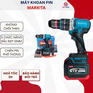 Máy Khoan DESAWI Makita Không Chổi Than Đầu 13mm 3 Chức Năng Có Búa Bắn Bắn Vít Rút Lõi Siêu Khỏe Bền