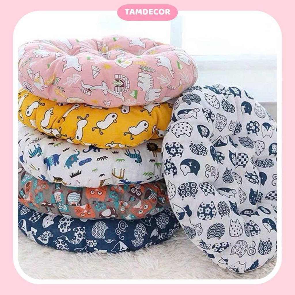 Nệm Lót Ghế Văn Phòng Nhiều Mẫu (40x40cm), Đệm Bông Ngồi Bệt Kiểu Nhật ,Trang Trí Quán Cafe, Trà Sữa