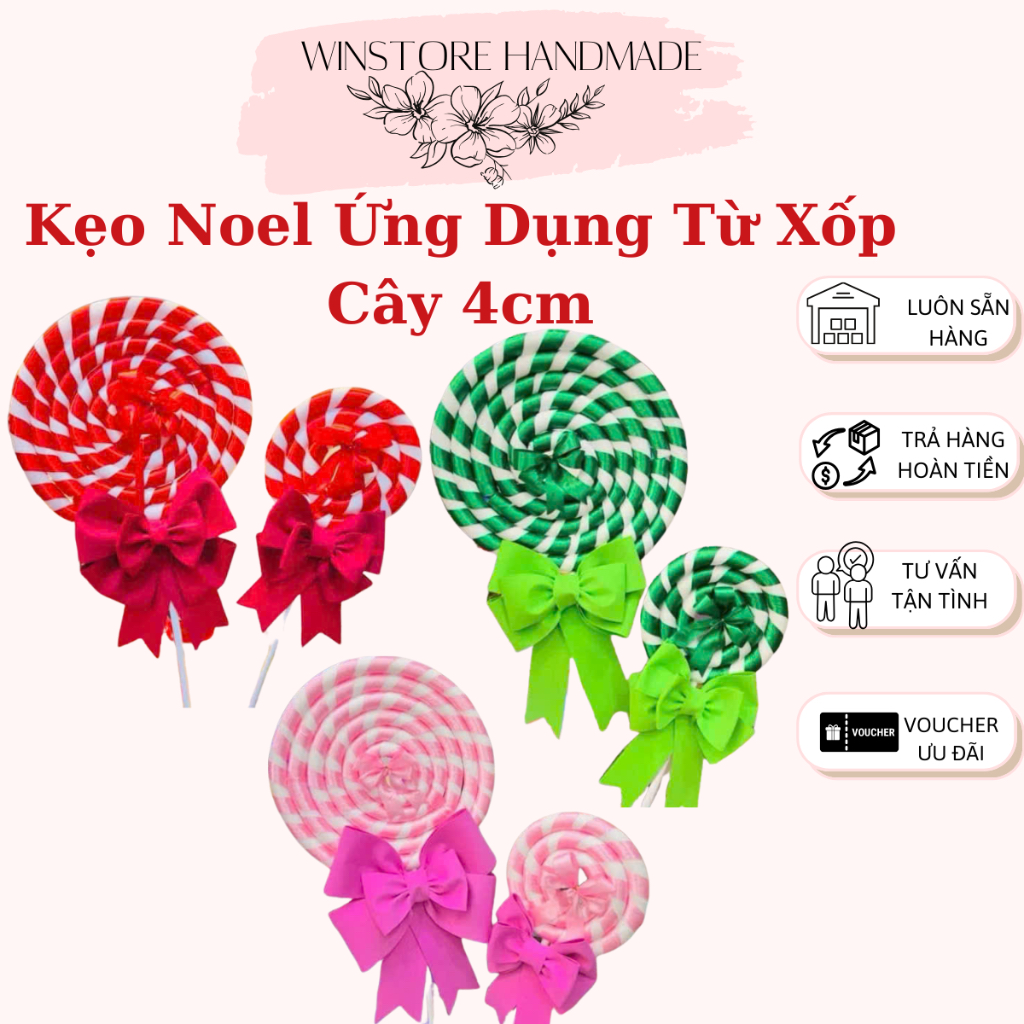 Xốp Cây 7cm, Xốp Cắm Hoa Dài 2m Đường Kính 7cm Làm Kẹo Noel Cốt Bó Hoa Winstorehandmade-WSXH074