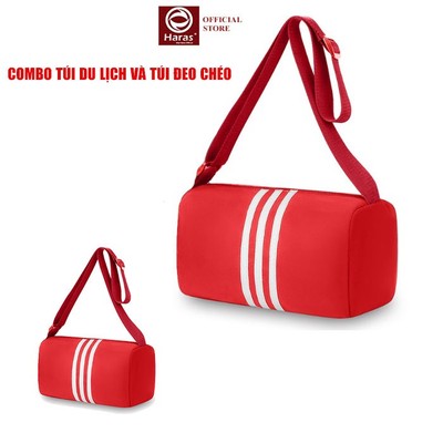 Bộ Túi Xách Du Lịch Size Lớn Và Túi Đeo Chéo Thể Thao Cá Tính HARAS HR373HR366