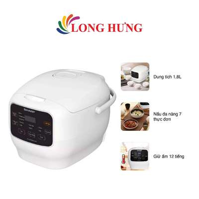 Nồi cơm điện tử Sharp 1.8 lít KS-COM183MV - Hàng chính hãng
