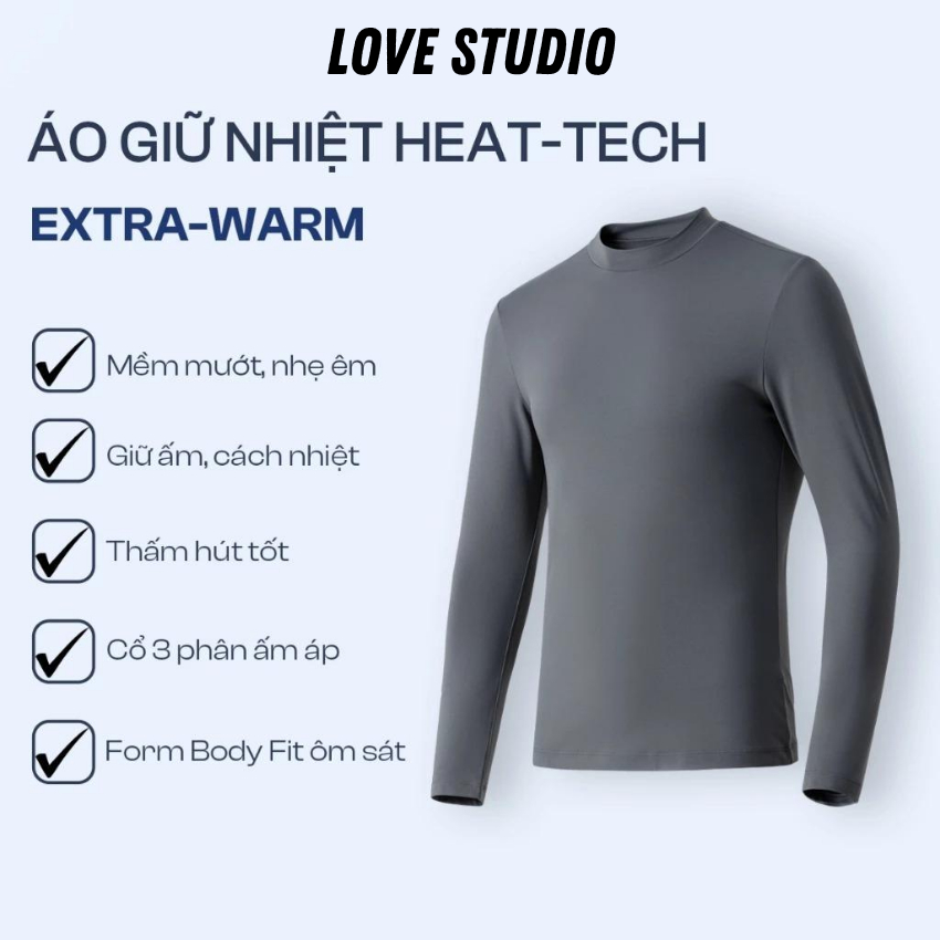 Áo giữ nhiệt nam nữ trơn phong cách basic, áo thun tay dài lót nỉ giữ ấm thể thao cao cấp [AGN01]