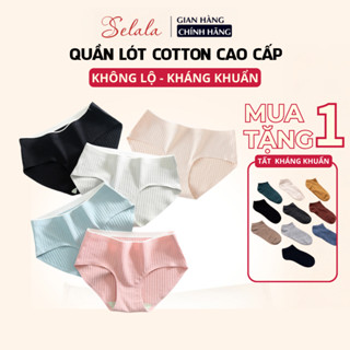  COMBO 5 Quần Lót Nữ Cotton Selala Không Viền Cao Cấp Mềm Mại Kháng Khuẩn QC09 