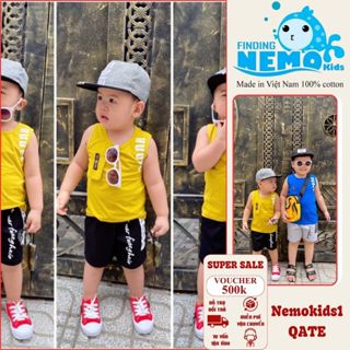 Set Quần Áo Bé Trai Bé Gái Form Đẹp Chất Thun Mềm Mịn Cho Bé 7–26kg – Nemokids