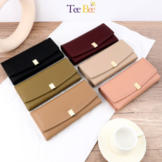  Ví nữ cầm tay dáng dài da PU bền đẹp phong cách Hàn Quốc bóp nhiều ngăn gập 3 đựng tiền và điện thoại 