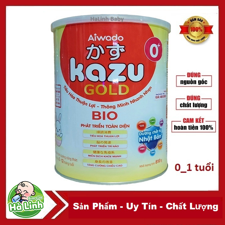 Sữa Kazu gold Bio 0+ 810g [Date 2027]