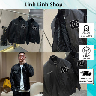  Áo Khoác Nam Trần Bông Thêu Chữ DG To Trước Ngực Cực Chất - Áo Khoác Nam Trần Bông Thêu Chữ 2 Bên Ngực Cực Hót 