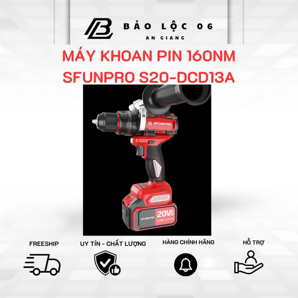 SFUNPRO Máy khoan động lực pin S20 DCD13A LỰC SIẾT 160NM-động cơ không chổi than-chuyên gia rút lõi
