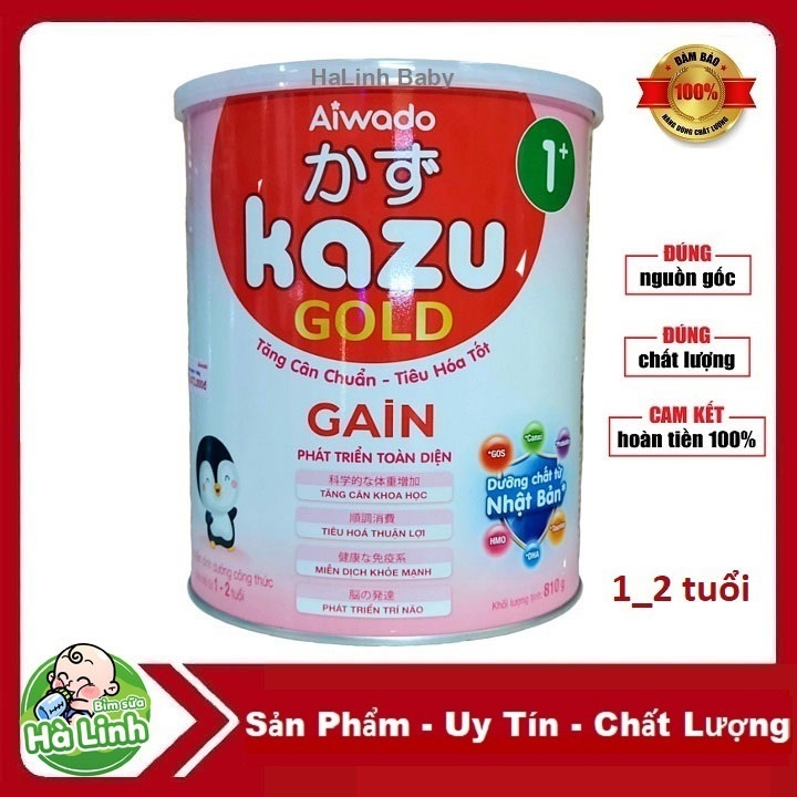 Sữa Kazu gold Gain 1+ 810g [Date 2027]....