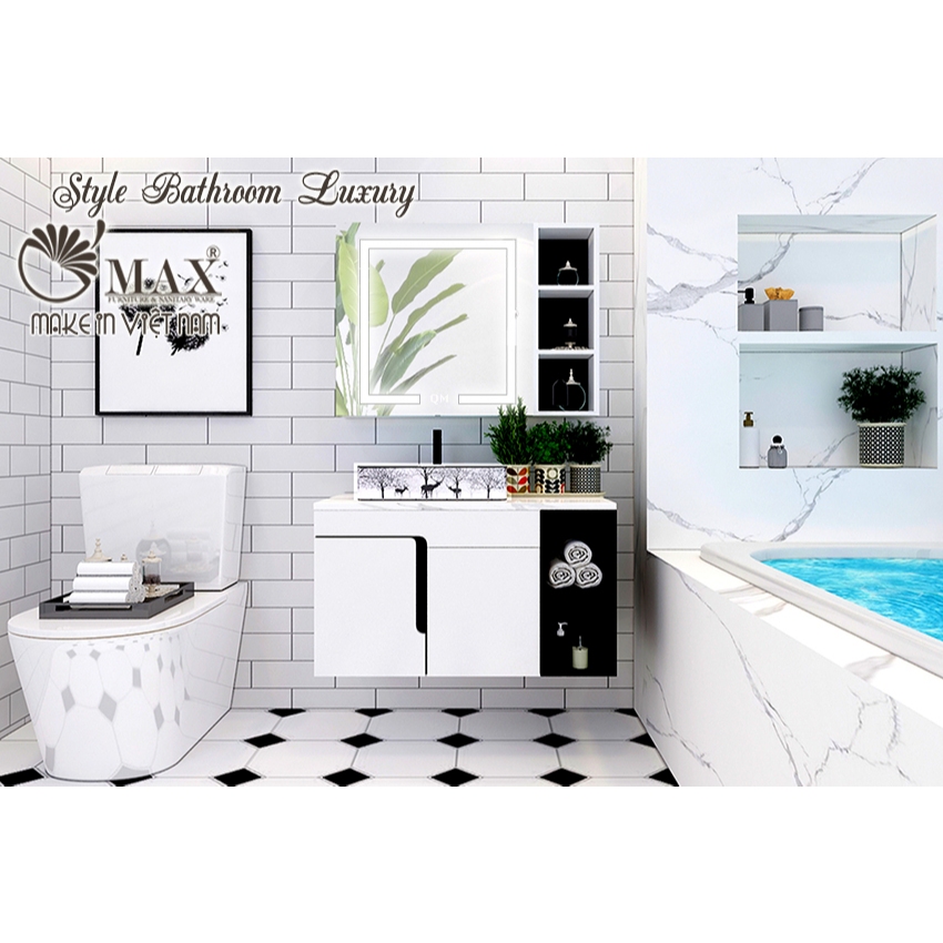 Tủ gương nhựa PVC,kệ gương nhà tắm,tủ gương toilet cao cấp bảo hành 5 năm