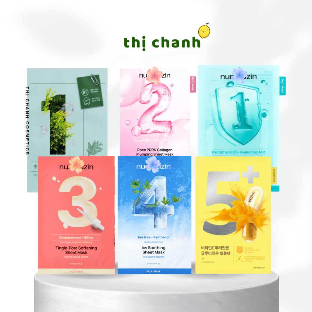 Mặt Nạ NUMBUZIN No.1/ No.2/ No.3/ No.4/ No.5+ Mask