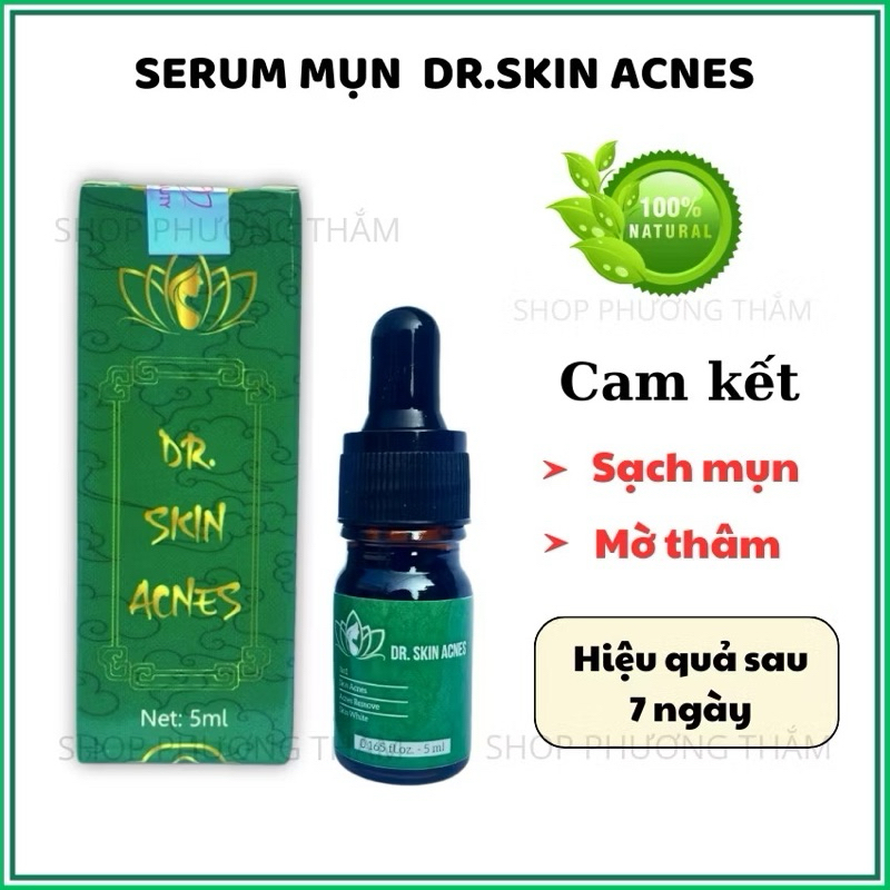 Serum mụn thảo dược Dr. Skin acnes đánh bay mụn, sạch thâm