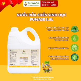  Nước rửa chén hữu cơ FUWA3E 3.8L từ enzyme sinh học dứa  – Rửa chén ăn dặm an toàn da tay 