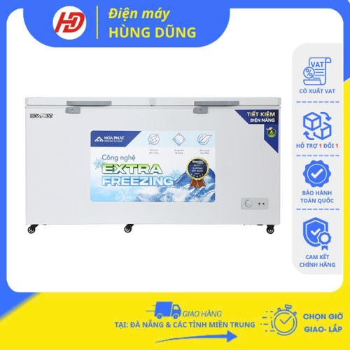[SHIP HỎA TỐC ĐÀ NẴNG ] Tủ đông Hòa Phát 544 lít HPF AD6544- Hàng chính hãng, bảo hành 24 tháng